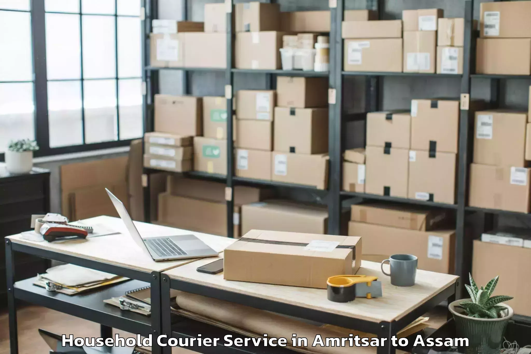 Hassle-Free Amritsar to Naharkatiya Household Courier